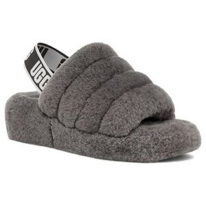 NEW❗️UGG Women's Fluff Yeah Slingback Slide Sheepskin Slipper Sandal 1095119